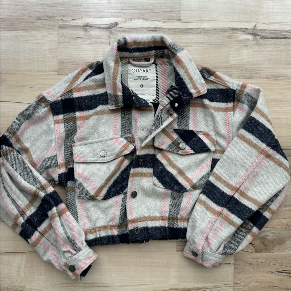 Plaid Cropped Jacket